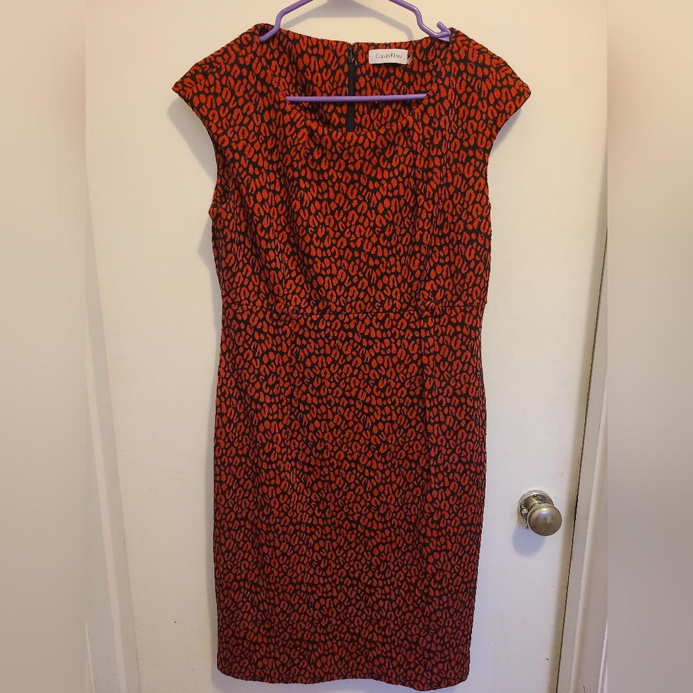 Animal print Calvin Klein dress